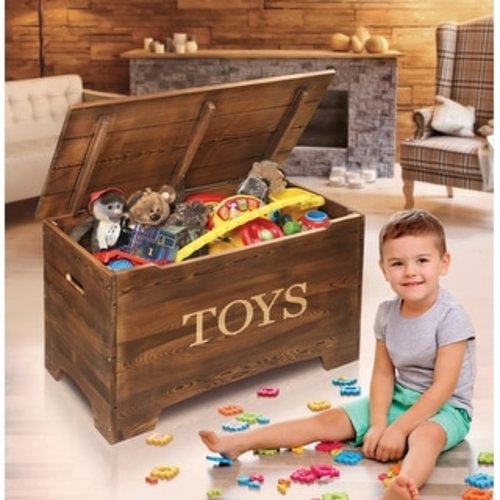 Solid Wood Rustic Toy Box