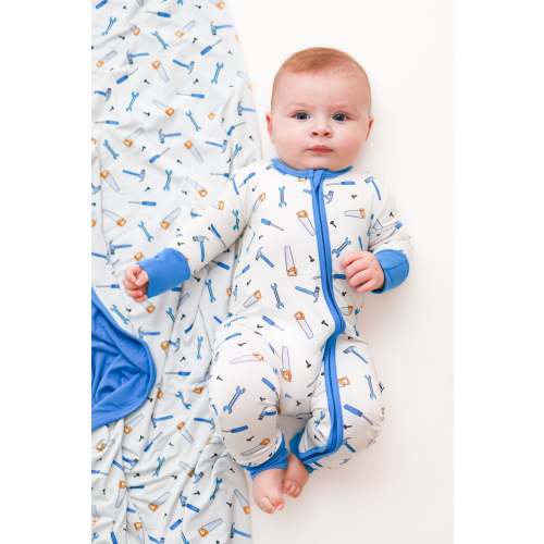 Tool Time Bamboo Convertible Zip Romper – Elle & Mily