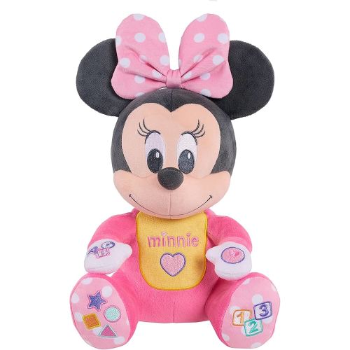 Disney Baby Musical Discovery Plush Minnie Mouse with Sounds and Phrases, Sings ABCs, 123s, and Colors Songs, Kids Toys for Ages 06 Month by Just Play : Toys & Games