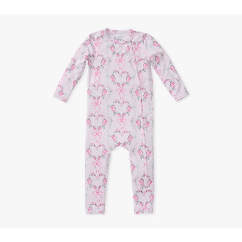 LoveShackFancy Floral Heart Bamboo Viscose Baby Pajama