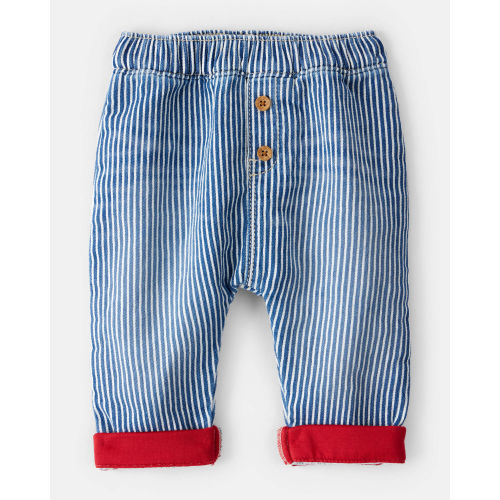 Baby Bear Pocket Hickory Striped Pants - Blue - OshKosh B'gosh | Carter's