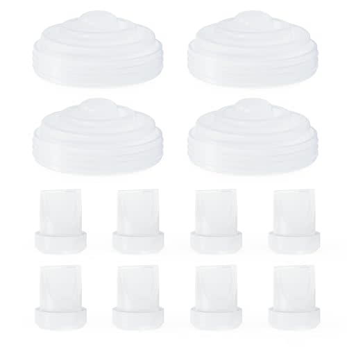 12PCS Breast Pump Parts, Duckbill Valves Compatible with Momcozy m5 Replacement Parts Momcozy Breast Pump Accessories Mom Cozy m5 Replacement Parts 8PCS Duckbill Valves 4PCS Silicone Diaphragm
