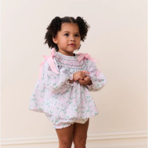 Cecil & Lou Baby Smocked Holiday Set