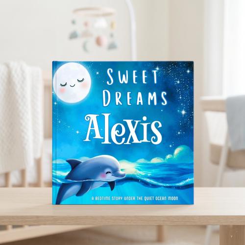 Personalized Baby Book with Name, Custom Bedtime Story Book Ocean Theme,  Gift from Grandparents for toddlers and Newborn Keepsake