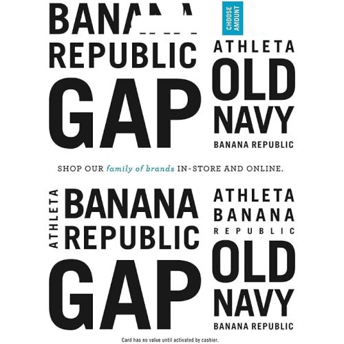 GAP Physical Gift Card