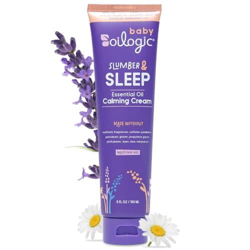 Oilogic Slumber & Sleep Essential Oil Baby Lotion - Baby Care Products | Gentle Calming Cream for Smooth, Moisturized Skin - Pediatrician-Tested Safe for Toddlers - Baby Essentials Skincare