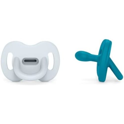 Suavinex SX PRO Silicone Pacifier, 0-6 Mths, Ballad Blue/Deep Ocean, 2Pk