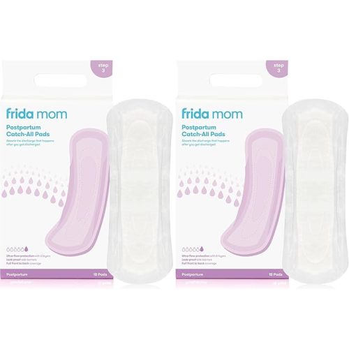 Frida Mom Postpartum Pads, Leak Proof Feminine Care Maxi Pads, 6 Layers of Protection for Maximum Absorbency (18ct) (Pack of 2)