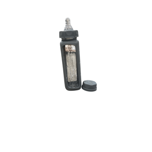 Ceres Chill Bloom Glass Baby Bottle, Gray