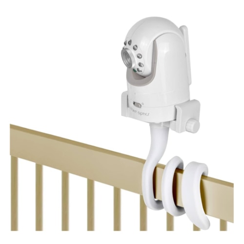 Baby Monitor Mount Camera Shelf Compatible with Infant Optics DXR 8 & DXR-8 Pro and Most Other Baby Monitors,Universal Baby Camera Holder,Attaches to Crib Cot Shelves or Furniture (White)