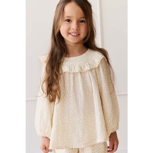 Organic Cotton Muslin Cleo Blouse - Pippa Pink