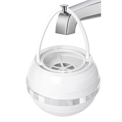 Bath Filter for Tub - BathWater Filter with Overflow, Easy Install - White