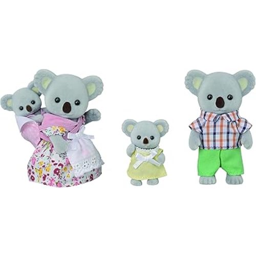 Calico Critters Outback Koala Family, Set of 4 Collectible Doll Figures
