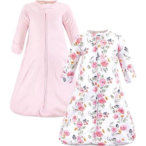 Hudson Baby BabyCotton Long-Sleeve Wearable Sleeping Bag, Sack, Blanket