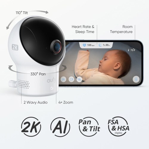 Eufy Wifi Baby Monitor 2 - White