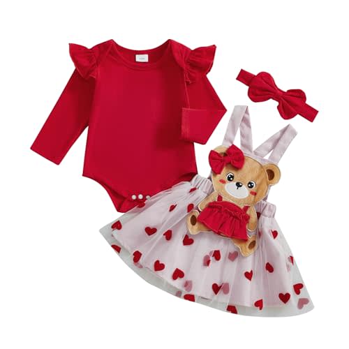 Christmas Baby Girl Outfit Newborn Cute Elk Fly Sleeve Romper Overall Dress Infant Girls Fall Winter Skirt Set