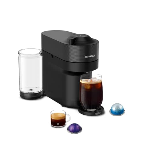 Nespresso Vertuo Pop+ Coffee Machine & Samra Origins Pods by De'Longhi | Liquorice black machine by De'Longhi with The Weeknd's Togetherness Blend: 20 light roast double espresso pods, 2.7 fl. oz.