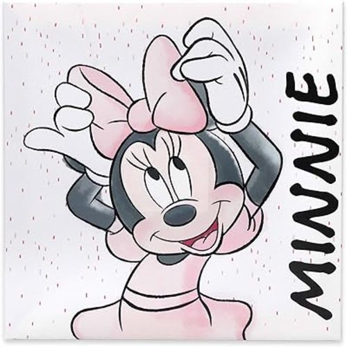 Open Road Brands Disney Minnie Mouse Playful Gallery Wrapped Canvas Wall Decor - Adorable Minnie Mouse Wall Art for Home