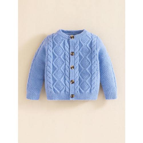 SHEIN Baby Boy Cable Knit Cardigan,In Fall/Winter | SHEIN USA