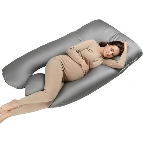 MKS XXL Memory Foam Nursing Pillow, Bamboo