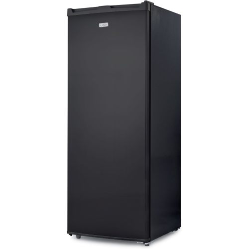 Commercial Cool Upright Freezer, Stand Up Freezer 6 Cu Ft with Reversible Door, Black