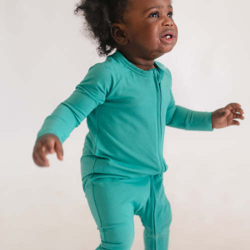 Infant Romper in Teal