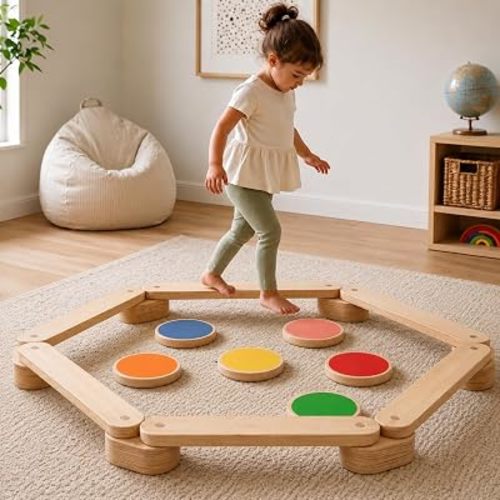 Avenlur Majesty Balance Beam for Kids, Toddler Stepping Stones Set