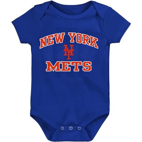 Outerstuff MLB Officially Licensed 0-24 Months City Headline Arch Logo Creeper Bodysuit Romper