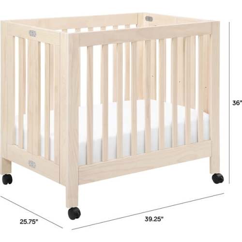 Origami Mini Crib, Washed Natural - Babyletto | Maisonette