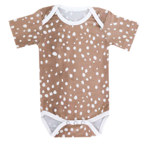Short Sleeve Bodysuit - Fawn