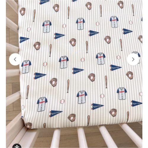 Blue Baseball Crib Sheet – In My Jammers