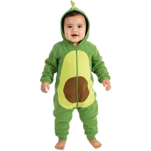 Cuddle Club Fleece Baby Bunting Bodysuit with Hood, Convertible Mittens & Booties, Car Seat Friendly, Soft & Warm, Easy Zip