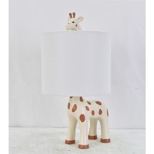 Hobby Lobby Giraffe Shaped Lamp, White Shade, 17 Inches Tall, 8 Inches Wide, Resin Base, Nursery, Kids Room