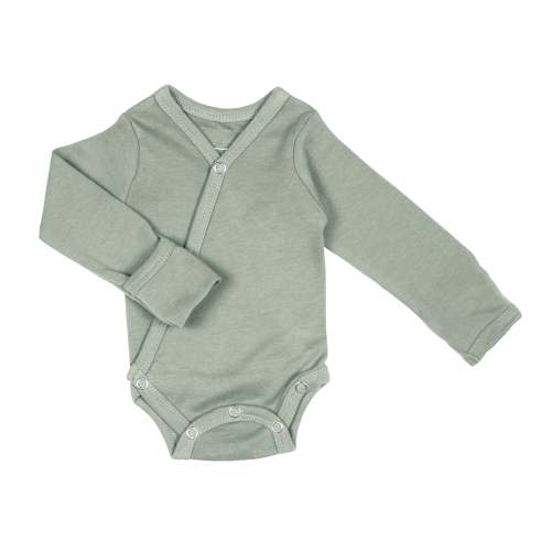 3-6 Months Seafoam | Organic Kimono Bodysuit – L'ovedbaby