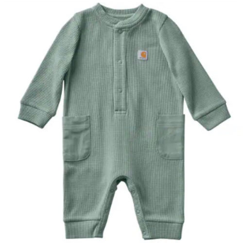 Kids' Long Sleeve Thermal Henley Coverall (Baby)