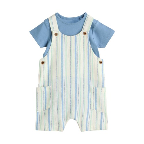 Stripe Romper & Bodysuit Set