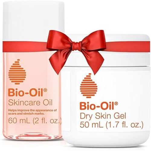 Bio-Oil Travel Skincare Bundle for Scars, Stretch Marks, and Dry Skin, Includes Skin Care Oil (2 oz) and Dry Skin Gel (1.7 oz)