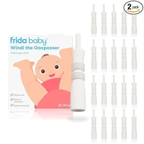 Frida Baby Windi Gas Passer, Baby Gas Relief, Made in USA, 100% Natural, Safe & Effective Instant Relief for Babies & Infants, 20ct