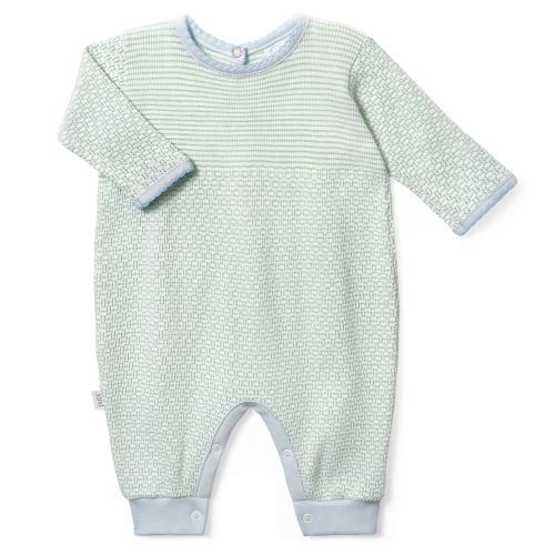 PatyKnit™ Solid Color Romper with Pima Trim - PatyInc