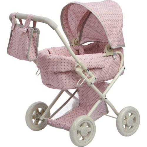 Olivia's Little World by Teamson Kids Polka Dots Princess Baby Doll Deluxe Stroller