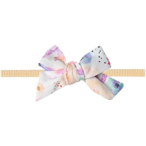 Copper Pearl Baby Bows Headbands for Baby Girls – Newborn Headband Bows, Infant Hair Bows for Baby Girl, Nylon Baby Girl Bows & Headbands, Bloom