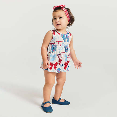 Martha Bow Back Bodysuit Dress