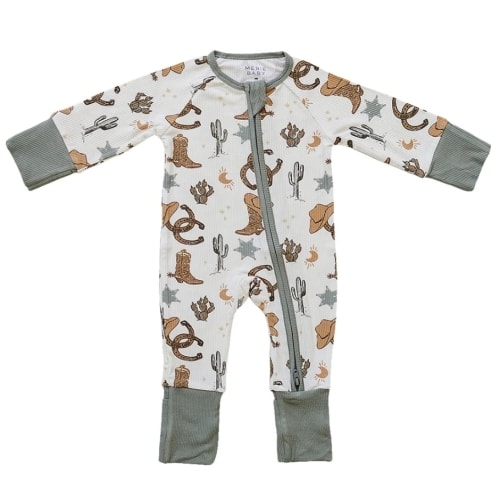 Outlaw Cowboy Ribbed Bamboo Zipper