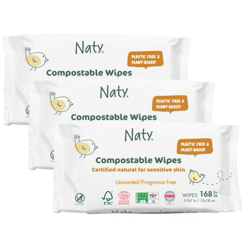 Unscented Wet Wipes - Made by natural and renewable material | Naty.com