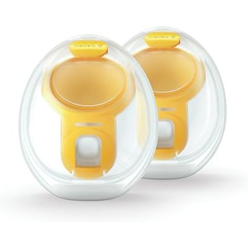Medela Hands-Free Collection Cups, Compatible with Freestyle Flex, Pump in Style with MaxFlow, and Swing Maxi Electric Breast Pumps, 1 Set of 2 Cups