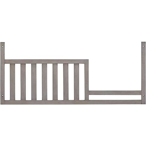 Soho Baby Chandler Crib to Toddler Bed Guard Rail Conversion Kit, Stone Wash, GreenGuard Gold Certified