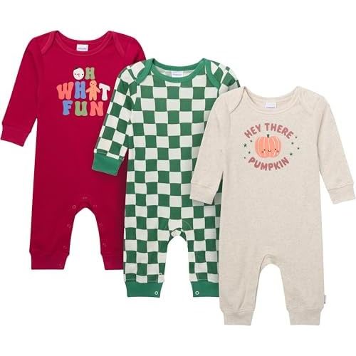 Onesies Brand unisex-baby 3-pack Cotton Romper