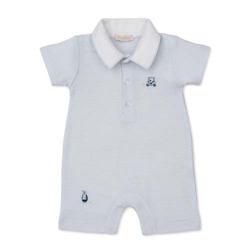 Premier Golf Championship Hand Emb. Short Playsuit w/ Collar