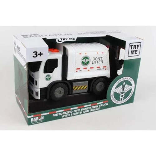 DSNY Motorized Garbage Truck W/Lights, Sound & Lifting Trash