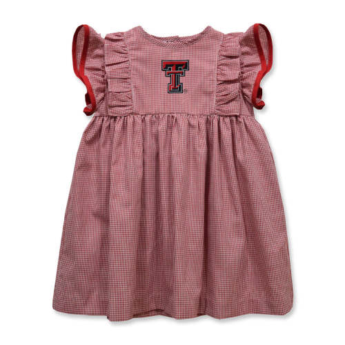 Texas Tech Double T "Maggie" Infant Gingham Dress – Red Raider Outfitter